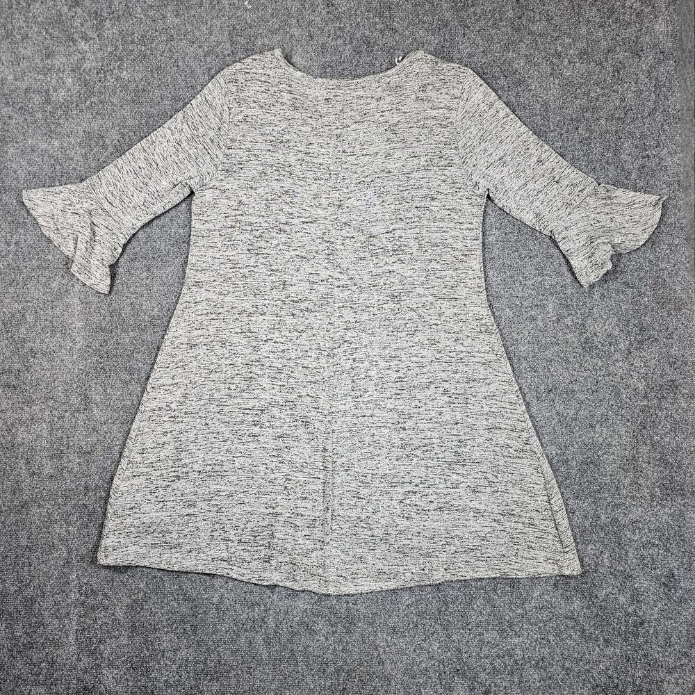 Naif Sweater Dress Womens Size XL Stretch Gray Bell sleeve New w Tags